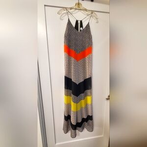 Stylish Multicolor Chevron Maxi Dress